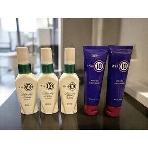 IT’S A 10 ~ 3 x Blow Dry Miracle H2O Shield + 2 x Miracle Hair Mask 2 Fl Oz